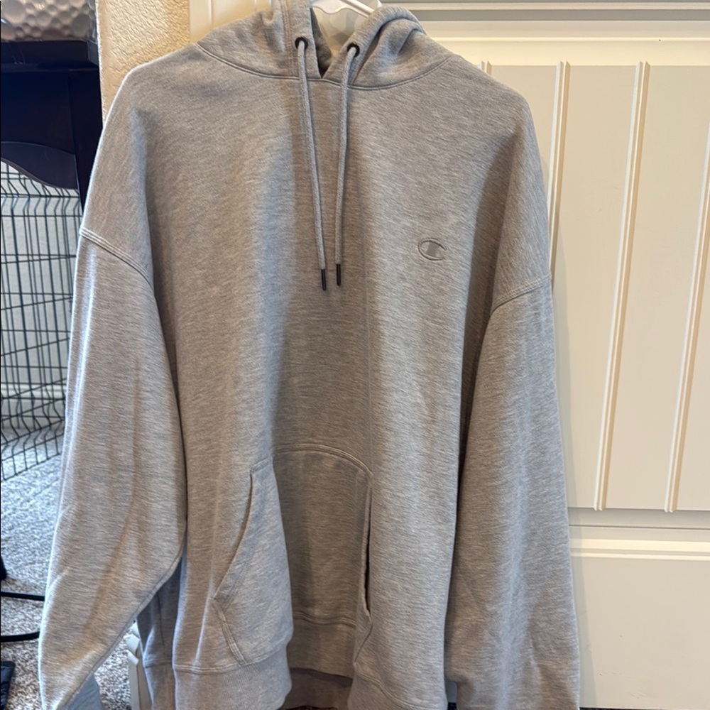 Champion Gray Sweatshirt Classic Pullover Hoodie